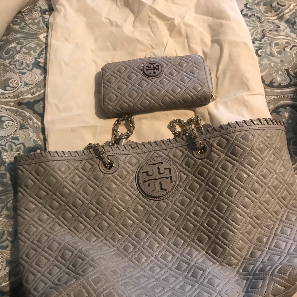 Tory Burch Gray Bag